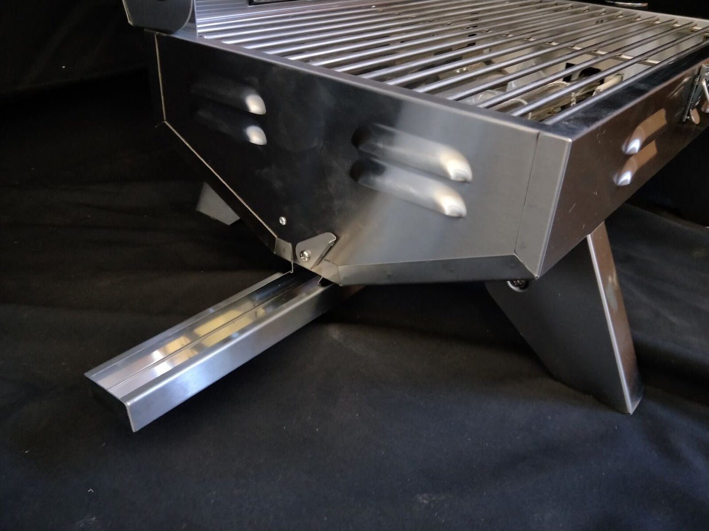 Portable Marine Gas BBQ Grill Smoker with Hood - AGA Approved for Camping
