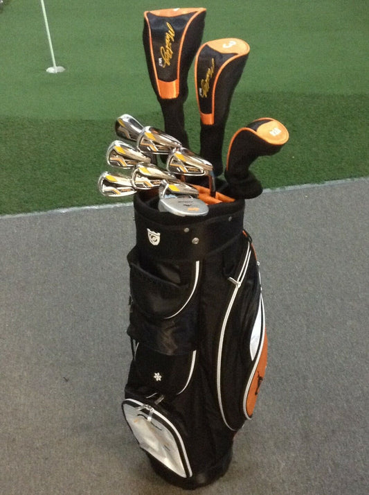 MUSTANG MK7 Deluxe Golf Package Including Cart Bag, Putter, and Covers with 3-Year Standard Warranty