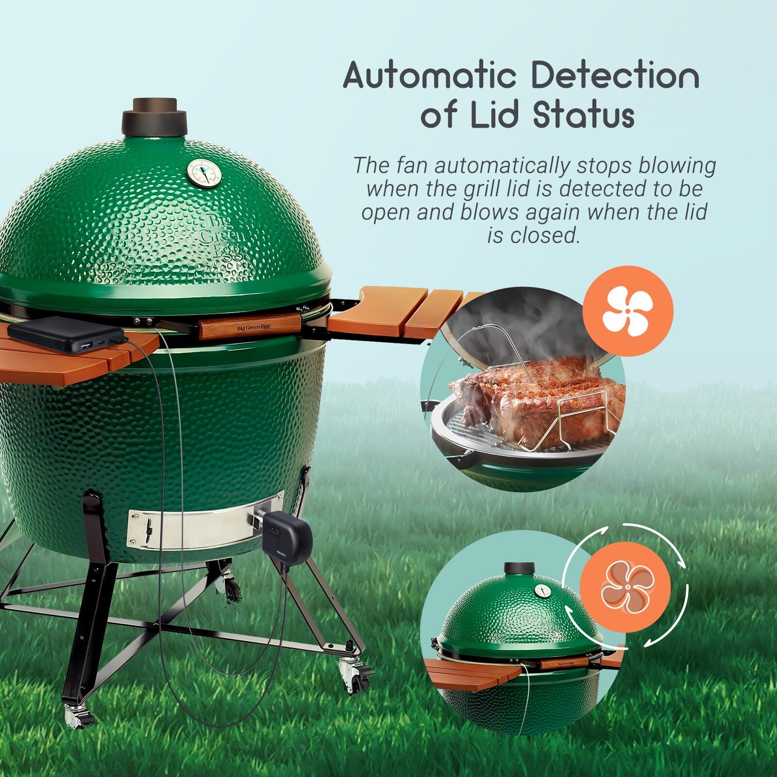 INKBIRD ISC027BW WiFi and Bluetooth Smoker Fan Controller for BBQ Temperature Management