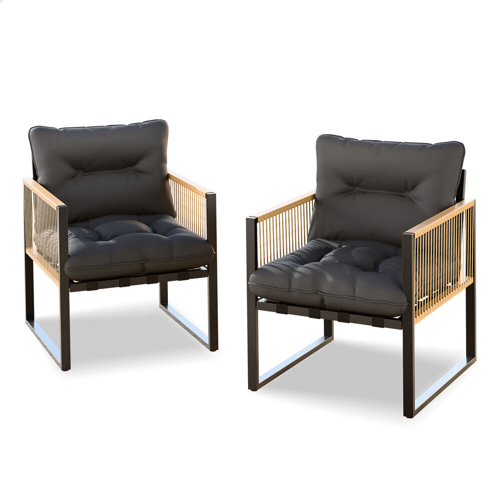 Transform Your Outdoor Space with ALFORDSON's Stylish 2-Piece Lounge Chair Set - Perfect for Relaxing in Comfort!