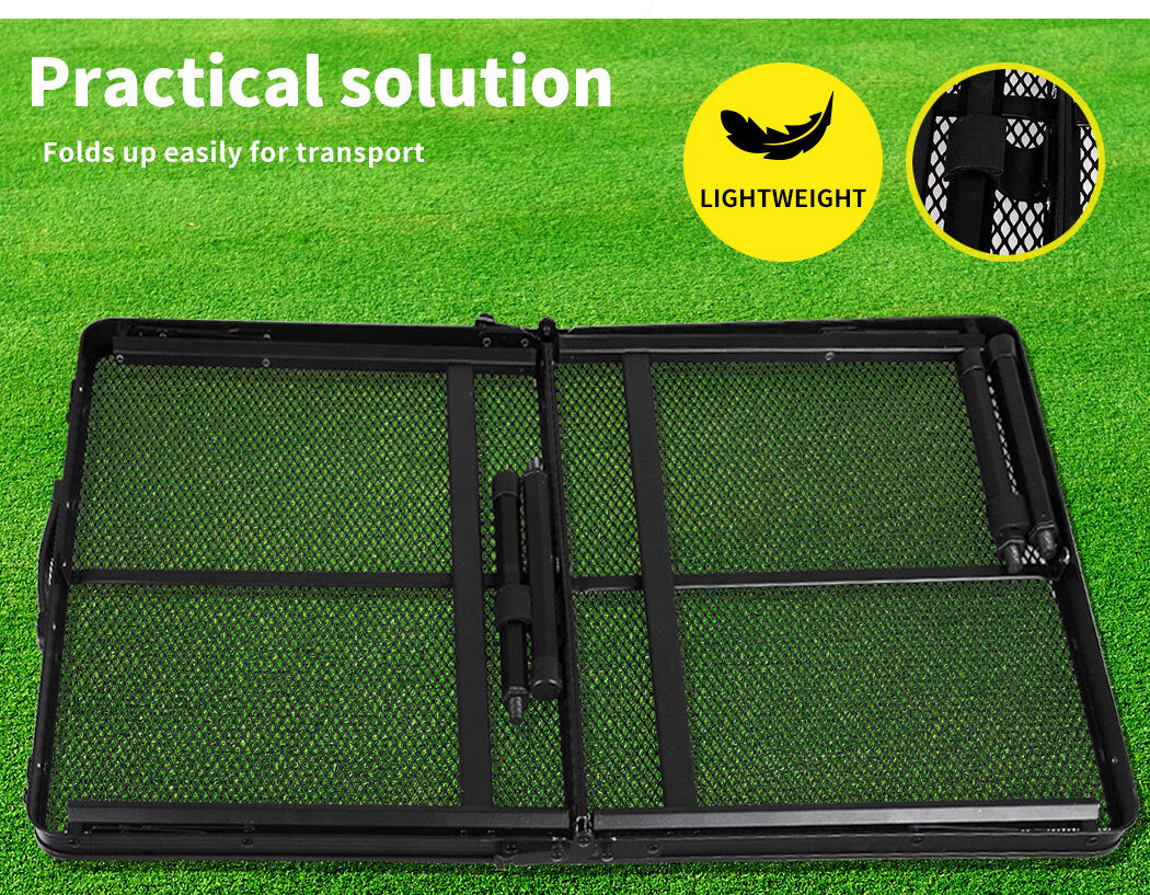 Levede Portable Foldable Aluminium Grill Table for Outdoor BBQ and Camping