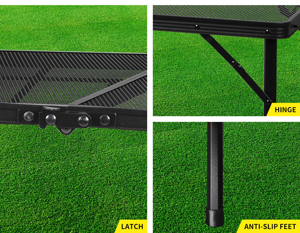 Levede Portable Foldable Aluminium Grill Table for Outdoor BBQ and Camping